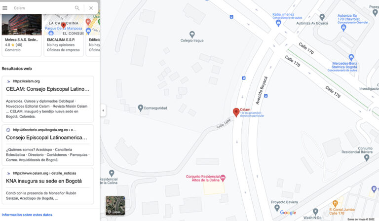 Ahora es más fácil ubicarla, la nueva sede del Celam disponible en Google maps