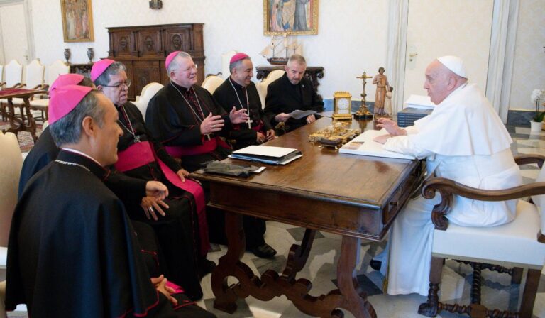 El Papa Francisco recibe a la nueva Presidencia del Celam en audiencia privada desde Santa Marta