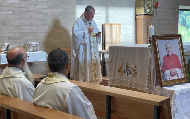 Entronizan imagen del beato Eduardo Pironio en capilla del Celam: «un hombre de serenidad, esperanza y comunión»