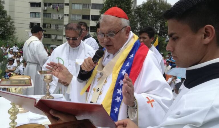 El cardenal Baltazar Porras apela al “perdón y la reconciliación” entre venezolanos