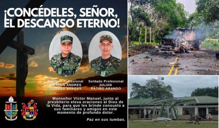 Obispo Castrense de Colombia, rechaza atentado contra unidad militar en Arauca que deja dos soldados muertos