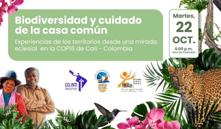 Celam presente en la COP16 con el conversatorio: “Biodiversidad y cuidado de la Casa Común, experiencias de los territorios”