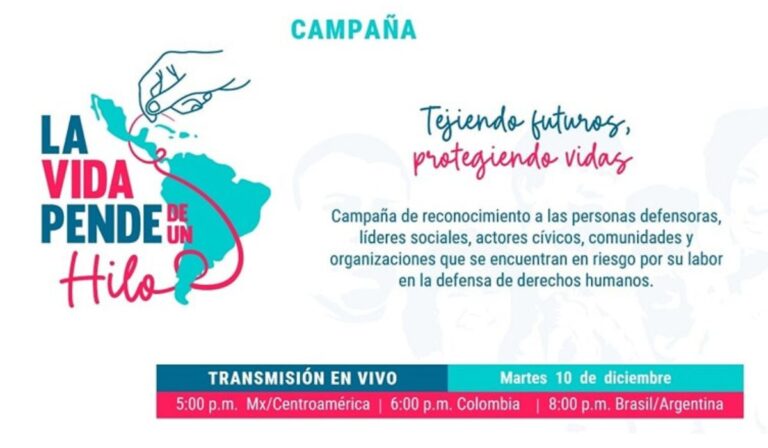 Lanzamiento de la campaña “La vida pende de un hilo”