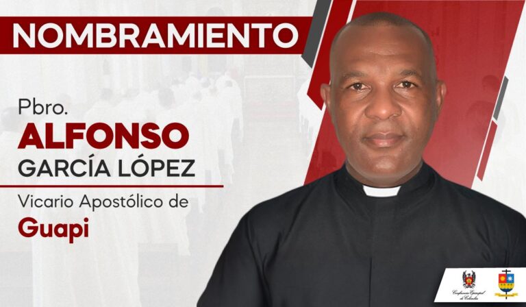 El Papa León XIV nombra nuevo Vicario Apostólico de Guapi al sacerdote Alfonso García López