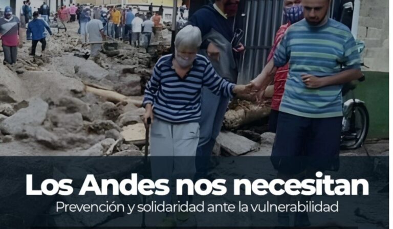 Cáritas Venezuela activa respuesta solidaria ante emergencia por lluvias en la región andina