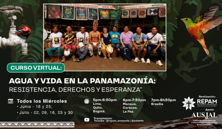 “Agua y Vida en la Panamazonía”: formación gratuita para fortalecer redes de cuidado de la Casa Común