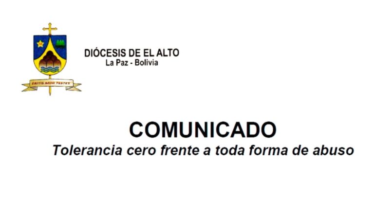Iglesia en Bolivia reitera “tolerancia cero” tras denuncia de abuso en la Diócesis de El Alto