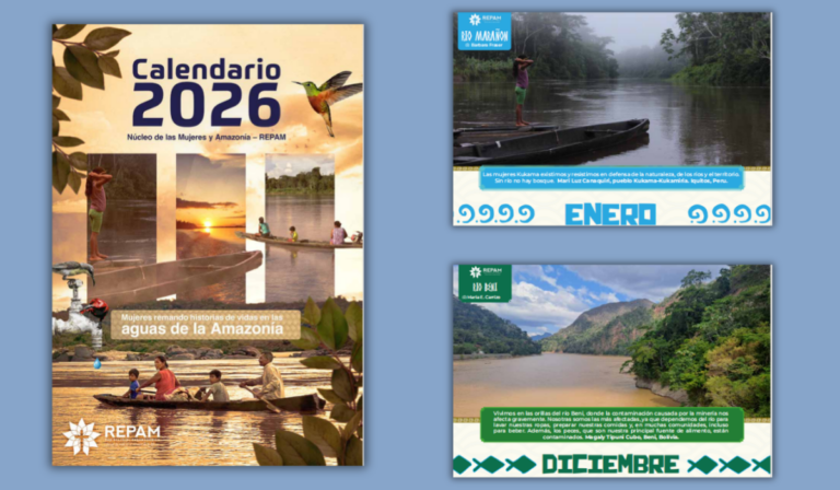 La Red Eclesial Panamazónica presenta el Calendario de Mujeres 2026: historias de vida y defensa de los ríos de la Amazonía