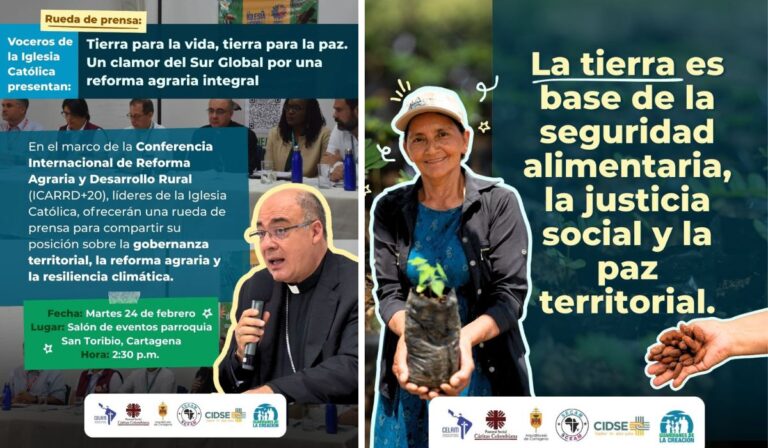 La Iglesia anunciará en Cartagena su participación articulada en el ICARRD+20 junto a redes de tres continentes