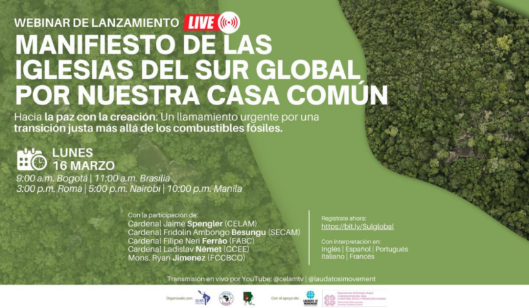 Iglesias del Sur Global y Europa presentan manifiesto por una transición justa más allá de los combustibles fósiles
