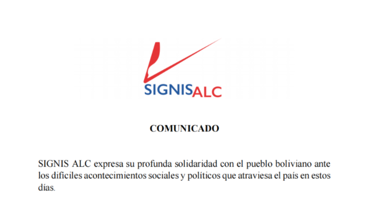 Organización latinoamericana de comunicadores católicos manifiesta apoyo al pueblo boliviano